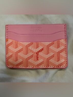 Goyard Pink Saint-Sulpice Card Wallet